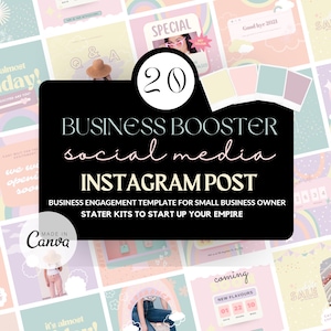 Instagram Post Templates Canva - Pastel Glam Colour-Creative Instagram Templates-Canva Designs-Soft Instagram, Business Engagement Templates