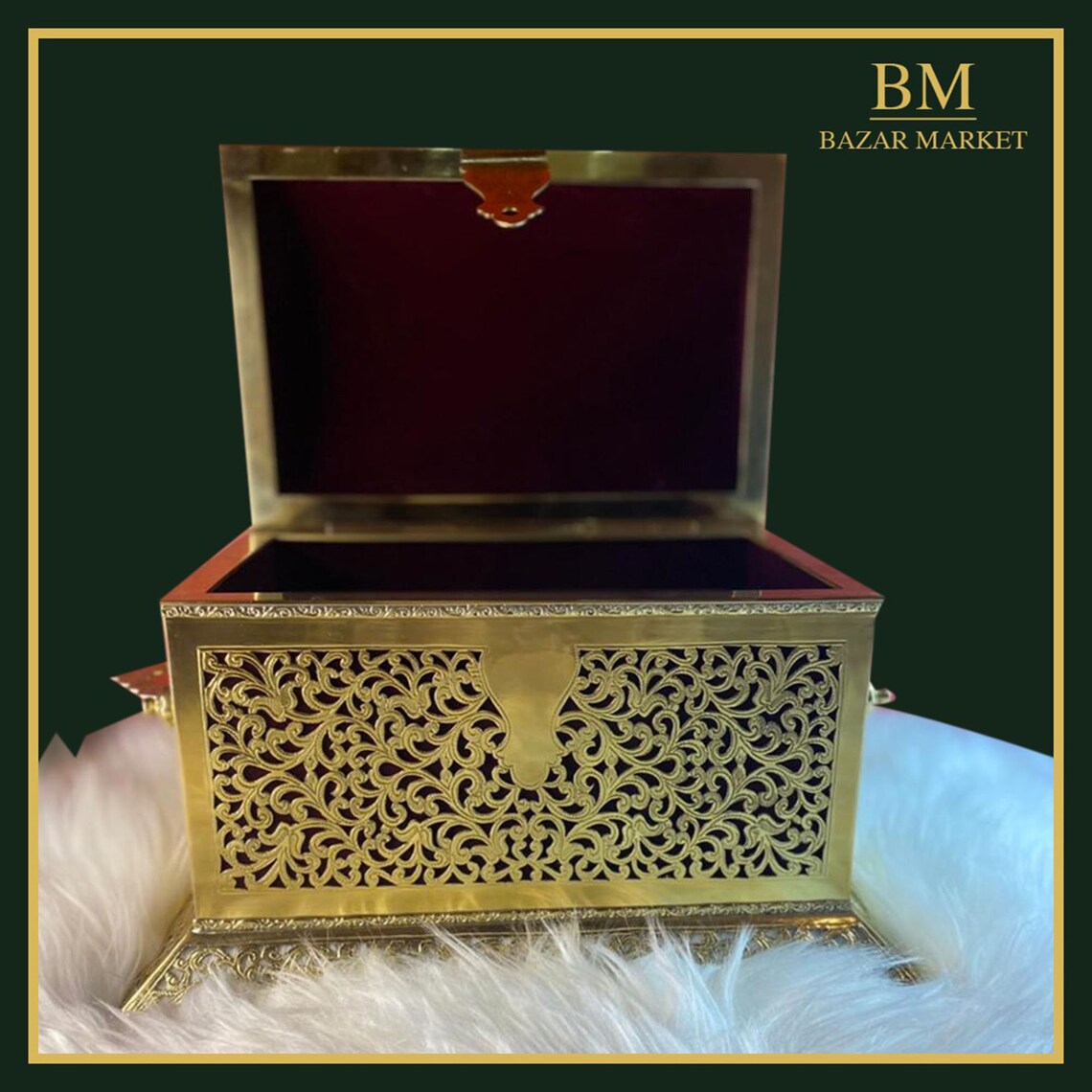 Moroccan jewelry box hand made in copper Etsy