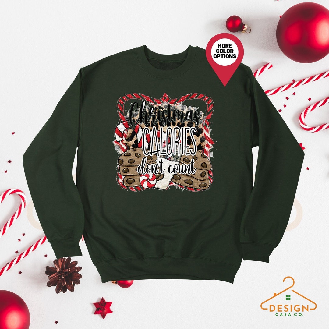 Funny Christmas Food Sublimation Designs Christmas Calories Etsy