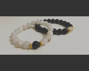 Twin Flame Soulmate/Friendship Bracelets (Made with genuine crystals)