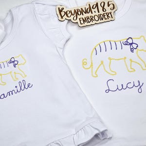 KIDS LSU Tigers Little Tigers Embroidered Outfits - Louisiana Toddler T-Shirt