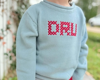 Roll Neck Christmas Sweater For Boys | Sweatshirts Personalized Toddler Outfit