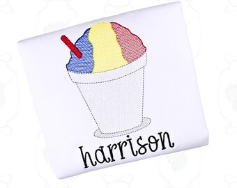 KIDS Summertime Snoball Embroidered T-Shirts - Louisiana Toddler T-Shirt