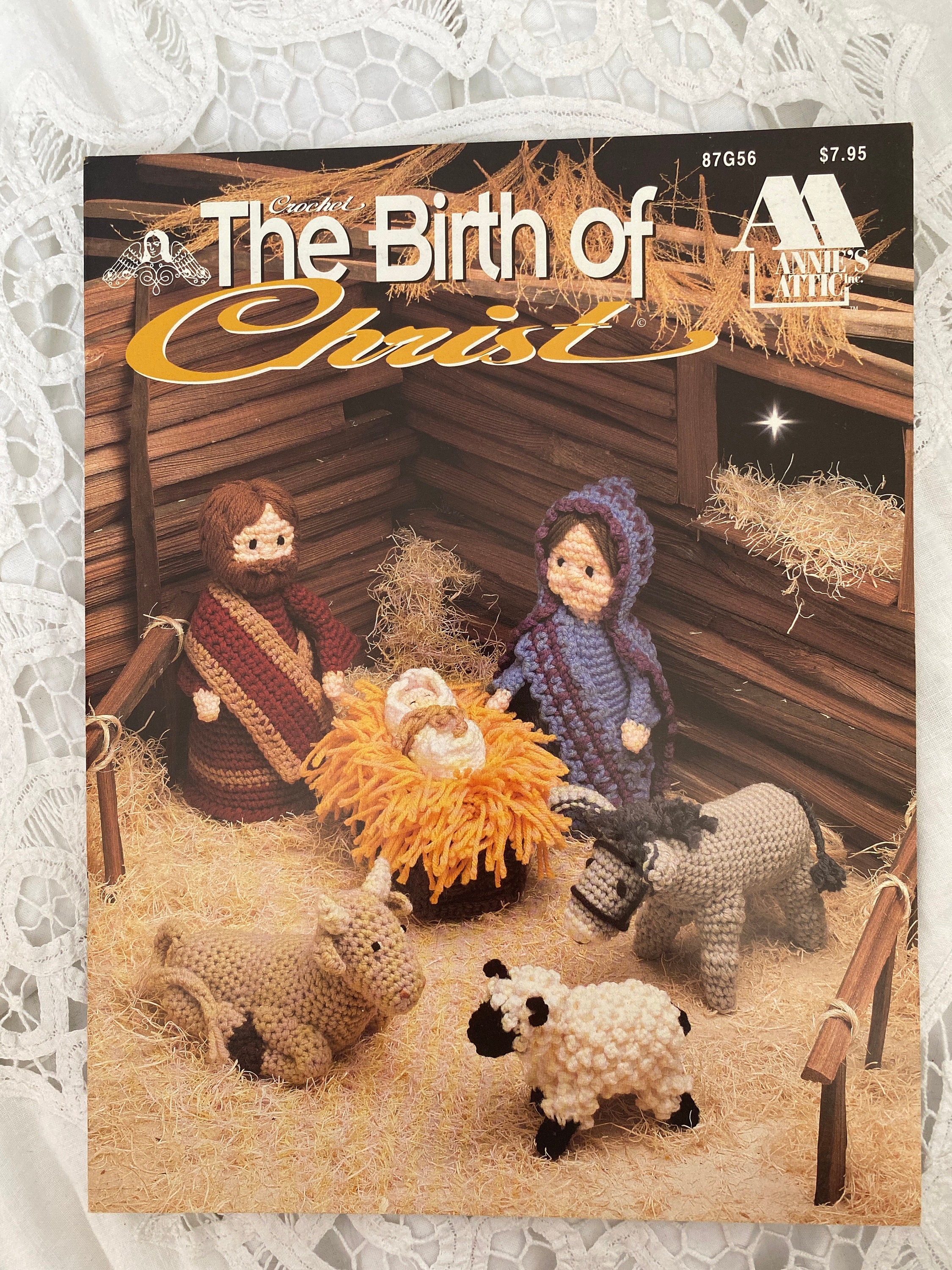 Annies Attic the Birth of Christ Nativity Scene Crochet Etsy