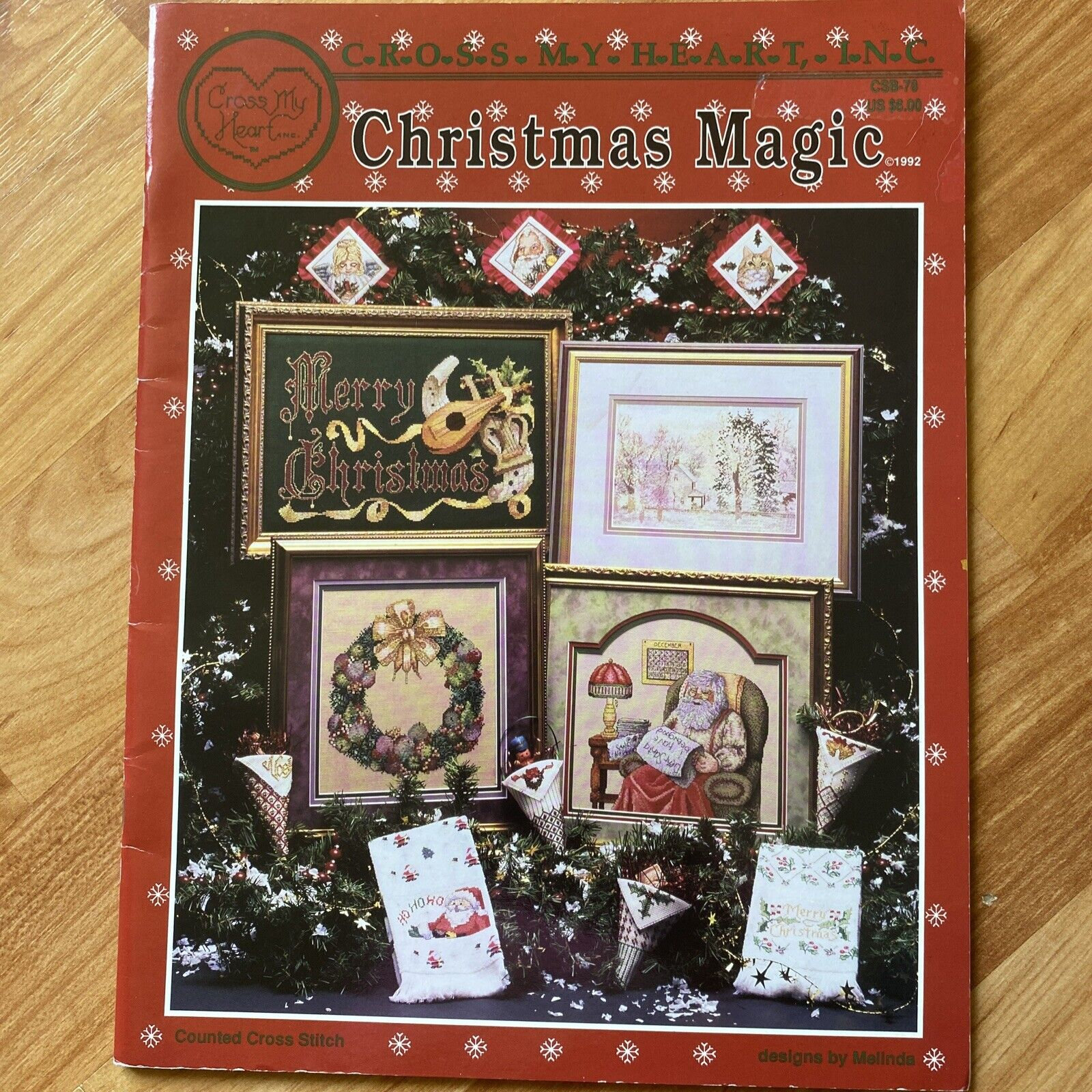 Counted Cross Stitch Pattern Book Christmas Magic Etsy