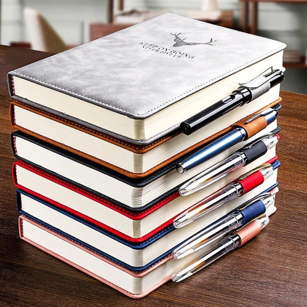 360 Pages Super Thick PU Leather A5 Notebook for Business Office Retro Vintage Paper Notepad Diary Journal School Stationery Notebook