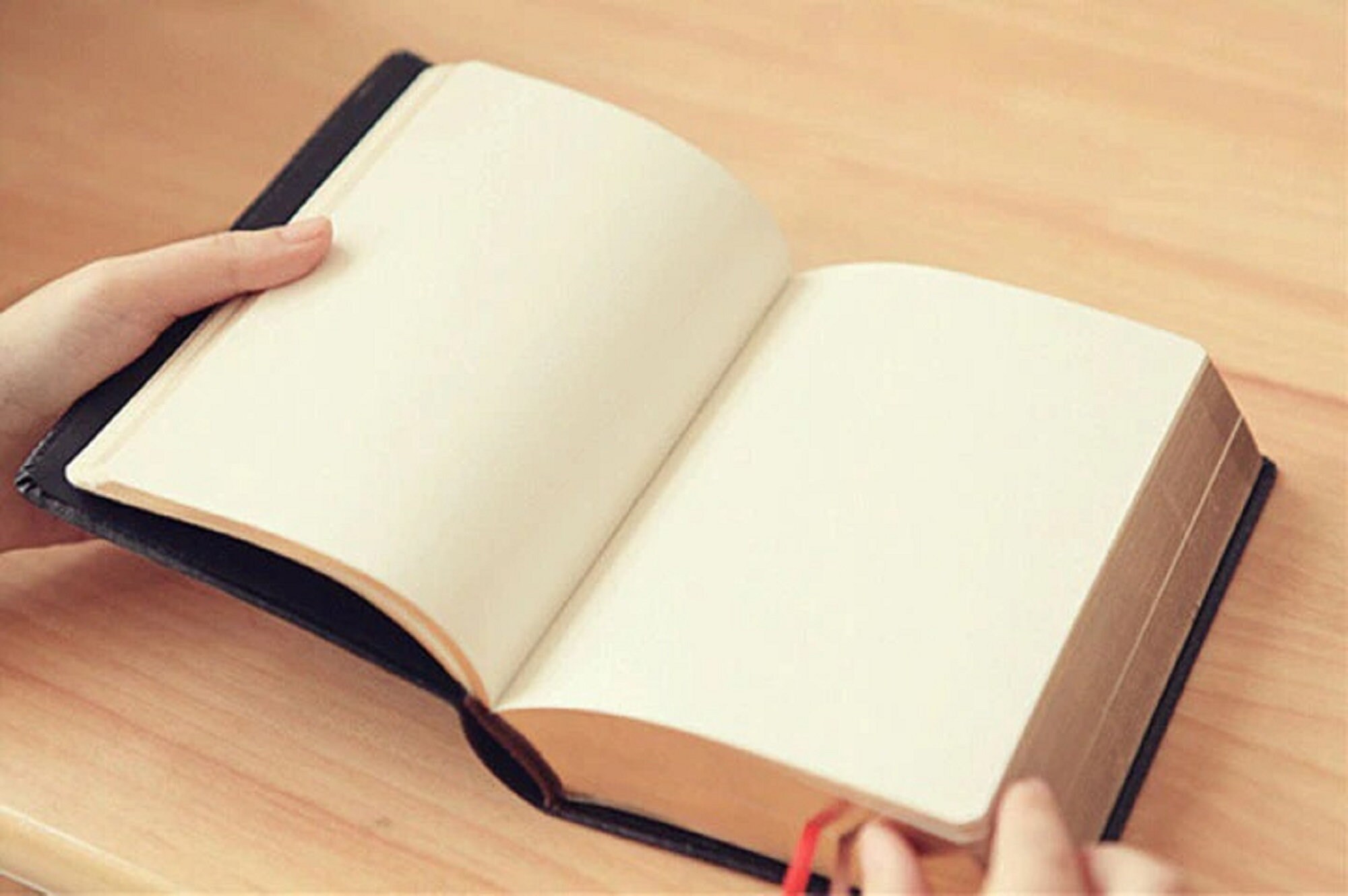 Vintage Thick Paper Notebook Notepad Leather Bible Diary Book Etsy