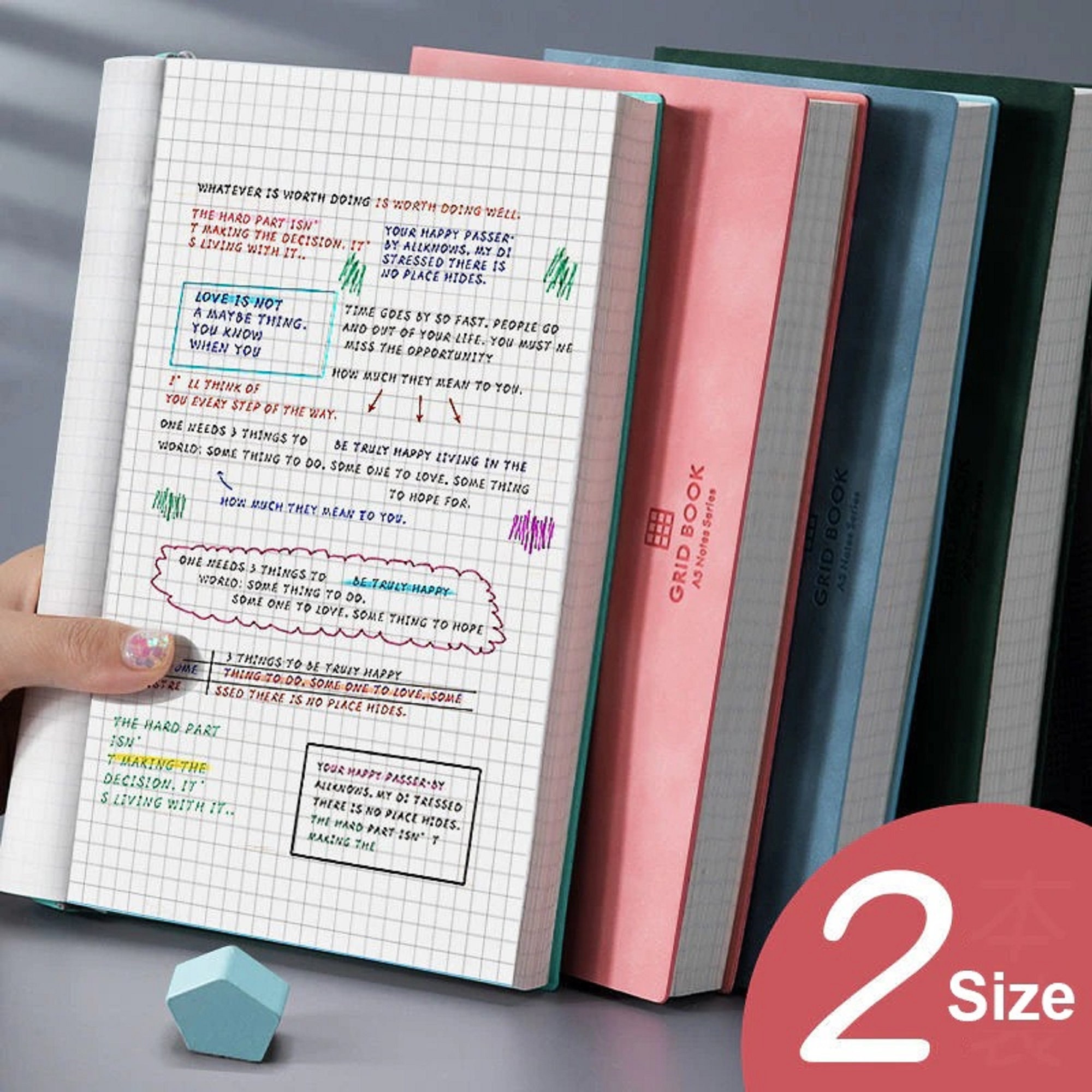 Notebook A5 B5 Thickened Large Super Thick Grid Square Book Etsy notebook-a5-b5-thickened-large-super-thick-grid-square-book-etsy