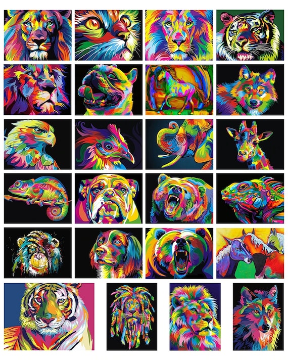 Cheap 5D DIY Diamond Art Painting Kits Animal Diamond Embroidery Tiger  Pictures Of Rhinestones Mosaic Cross Stitch Home Decor