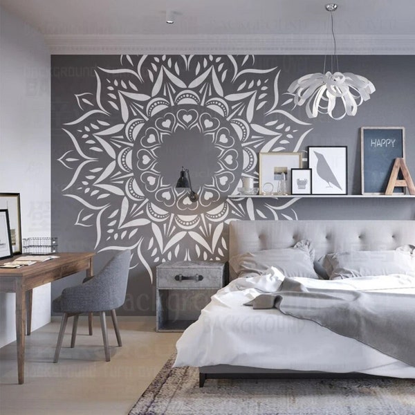 170cm - 240cm Stencil Mandala Extra Large For Painting Big Wall Decors Floor Template Walls Round Templates Patterns