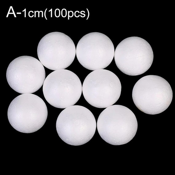 30 Pcs Polystyrene Balls, 6 Sizes White Foam Balls 3-8cm Styrofoam
