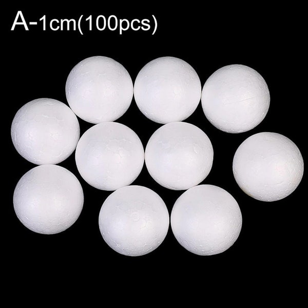 10 | 50 | 100 PCS DIY Round Styrofoam Balls Christmas Ball White Modelling Polystyrene Foam Craft Balls Christmas Decorations Wedding