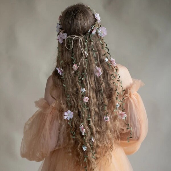 hippie flower headpiece
