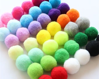 Pompons moelleux et doux en peluche boule 8 mm 10 mm 15 mm 20 mm 25 mm 30 mm pompons bricolage fait main couture artisanat enfants jouet décoration de mariage