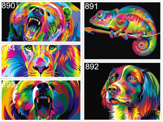 5D Diy Diamond Painting Animals Tiger Cross Stitch Set Full