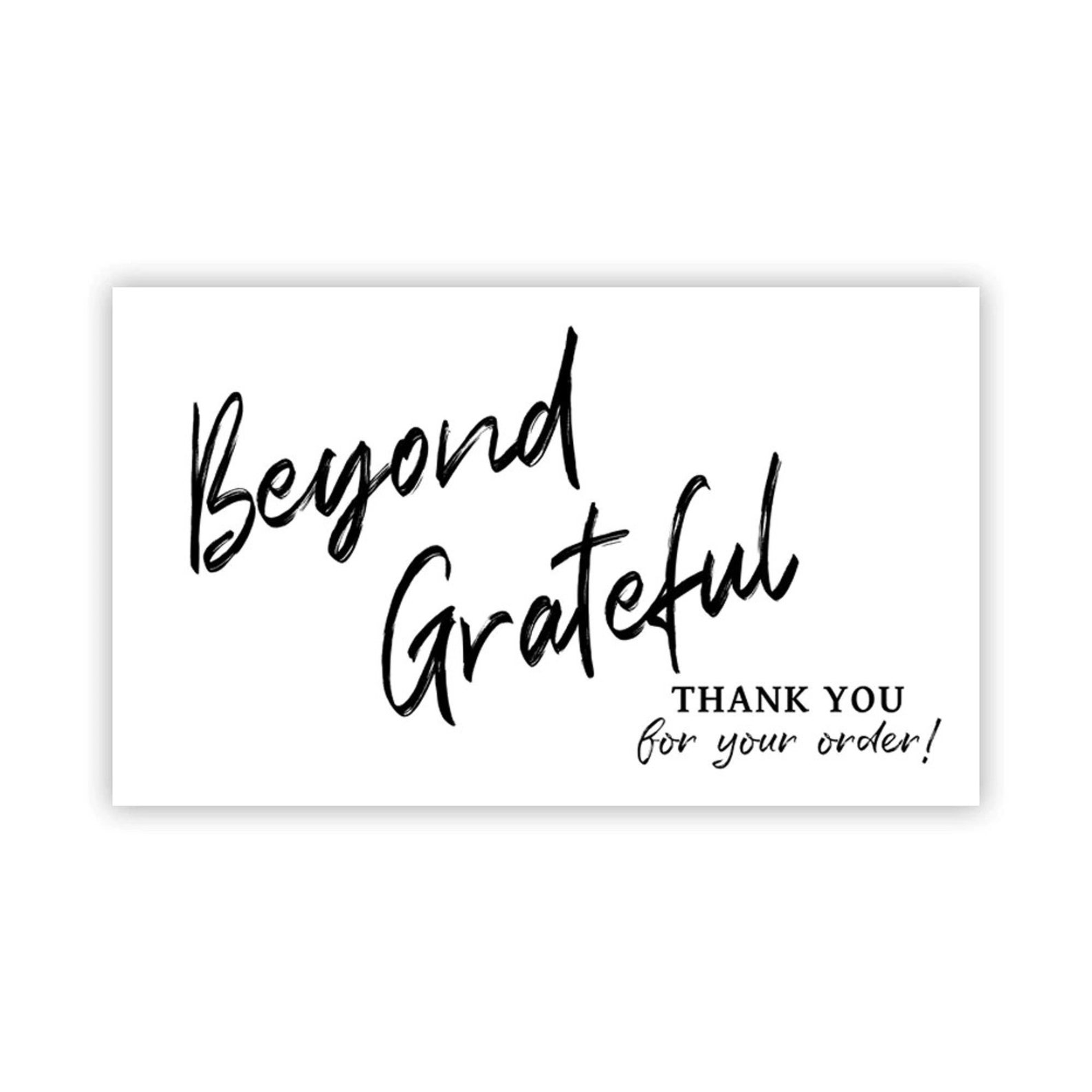 30pcs/pack White Thank You Card Labels With Beyond Grateful Etsy Canada