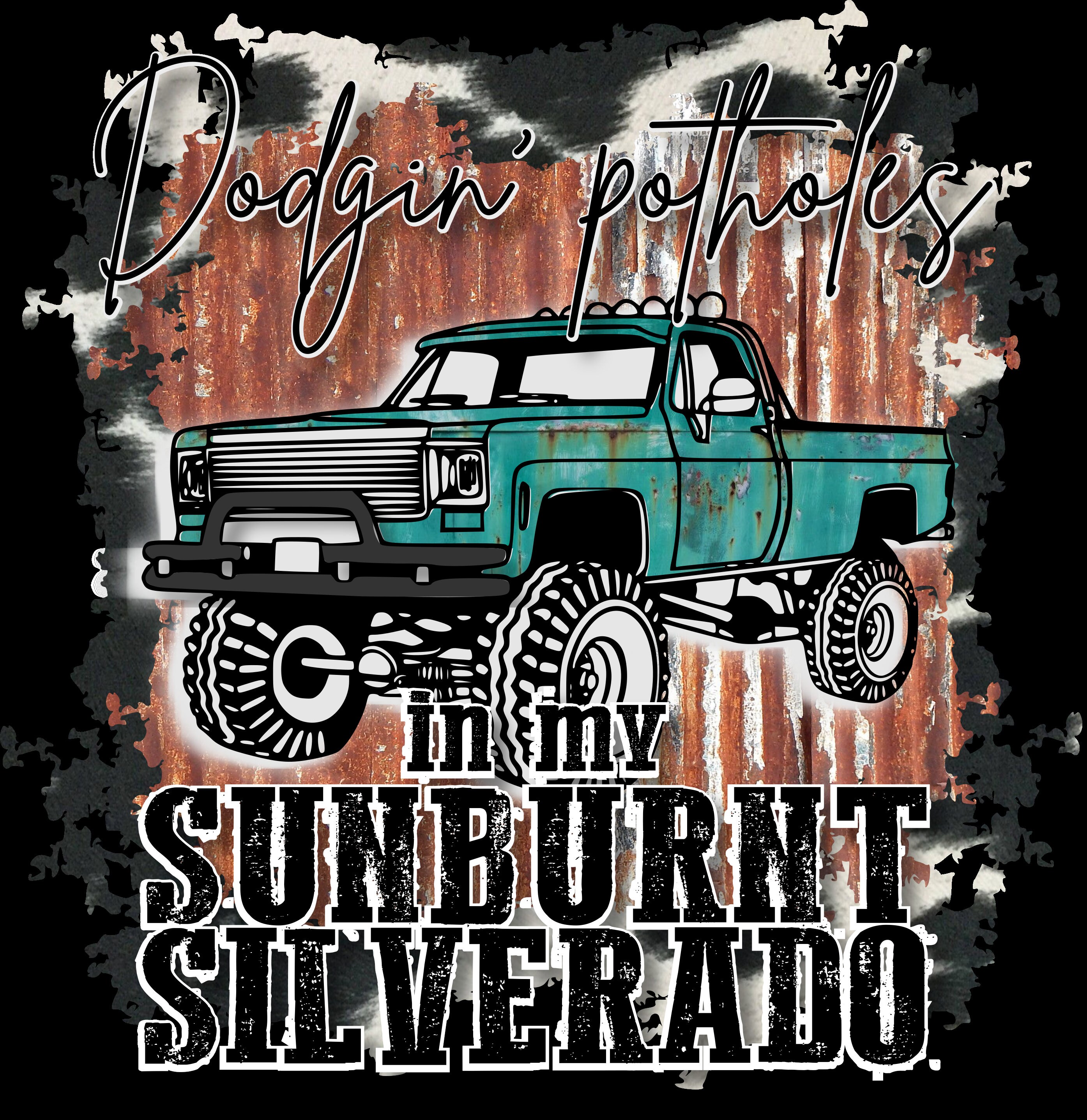 dodging pot holes sublimation svg