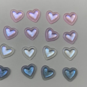 Shimmer heart charm