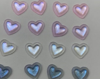 Shimmer heart charm