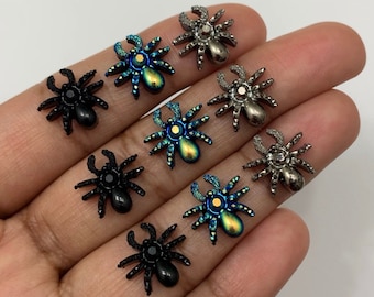 Spider nail charms