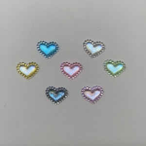Shimmer lace heart charm