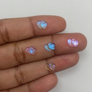 Shimmer double heart charm