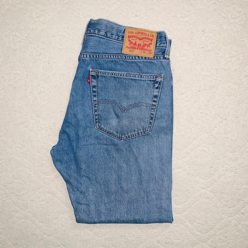Levis 505 Short Straight Leg Mens Jeans 