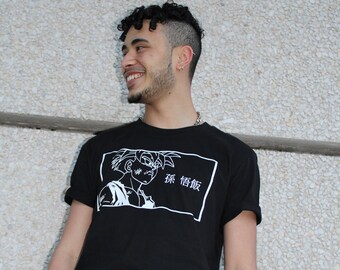 T-shirt Son Gohan Manga Dragon Ball, Première transformation Gohan en SSJ2, Son Gohan Super Saiyan 2, T-shirt DBZ, T-shirt unisexe Japon - France