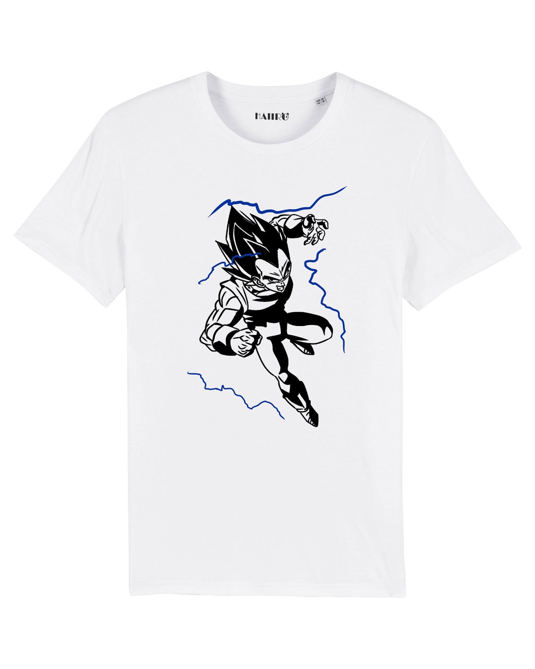 T-shirt Dragon Ball Z Vegeta - Taille M, Blanc, Coton, Manches Courtes, Neuf Avec étiquettes