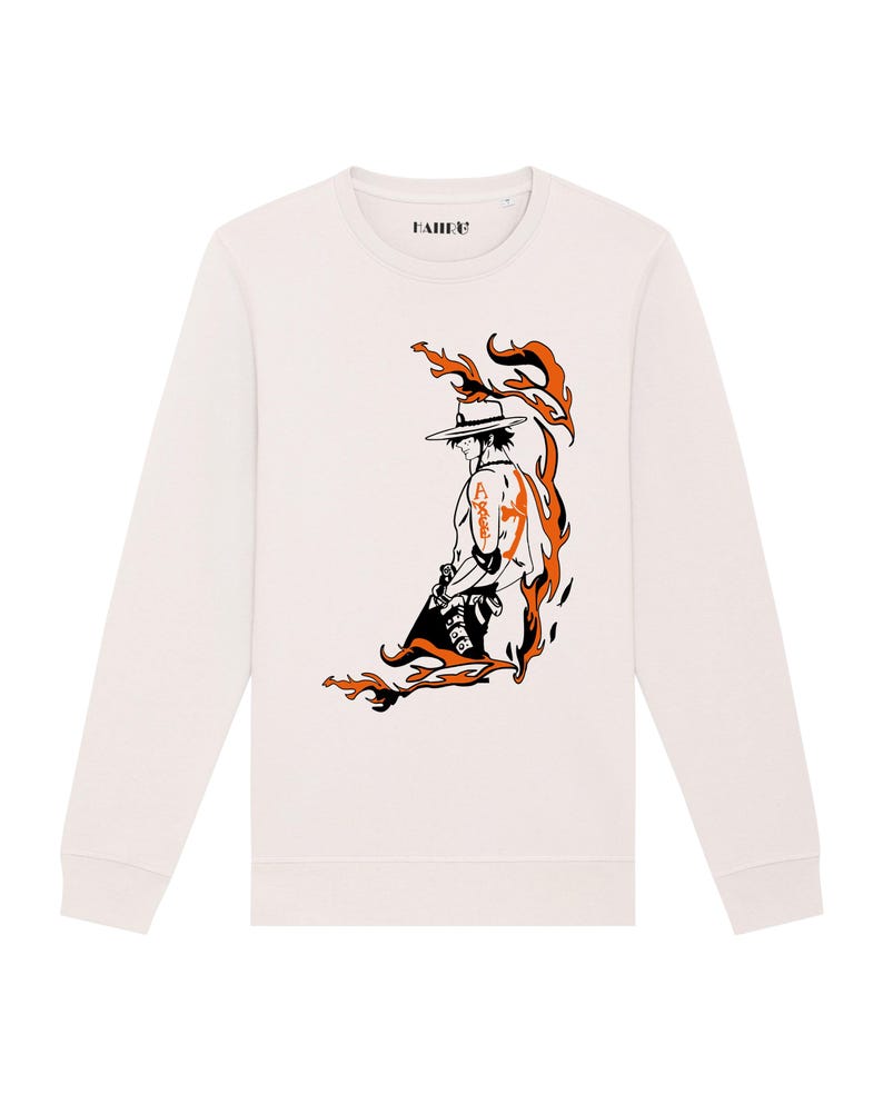 One Piece Ace sweatshirt, Portgas D Ace T-shirt, One Piece Anime T-shirt image 3