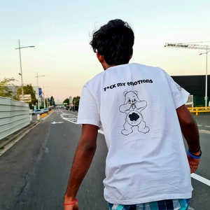 Care Bear Fuck my Emotions T-shirt, Grumpy T-shirt, Care Bear Shirt, Bear T-shirt, Teddy Bear T-shirt, oryginalny prezent Skater