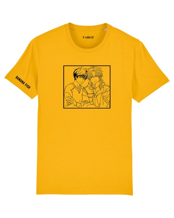 Banana Fish Eiji Ash Lynx Anime Uni-Sex T-Shirt Banana Fish Eiji Ash Lynx Anime Uni-Sex T-Shirt