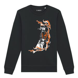 One Piece Ace sweatshirt, Portgas D Ace T-shirt, One Piece Anime T-shirt Black