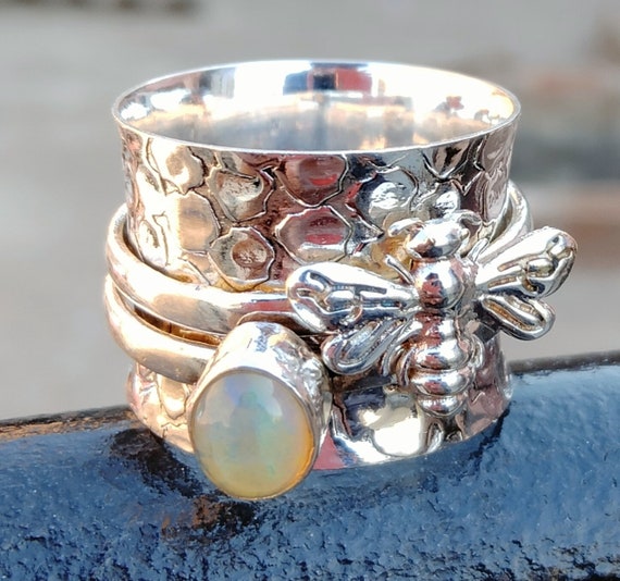 925 bee 2024 silver ring