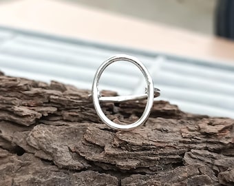 Sterling Silver Circle Ring, 925 Sterling Silver, Ring For Women, Plain Circle Ring, Beautiful Ring, Sterling Ring Handmade Ring For Women