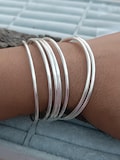 7 Set Of Bangles, 925 sterling silver, Wedding bangles, 7 days bangles, Stacking Bangles, Silver Jewelry, Handmade Bangles, Women Bangles