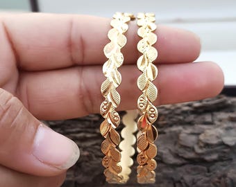 Set Of 2 Set Bangles, Brass Bangles Solid Brass Stacking Bangles, 2 Day Bangles, Brass Jewelry, Handmade Bangle, Gift For Her brass bangles