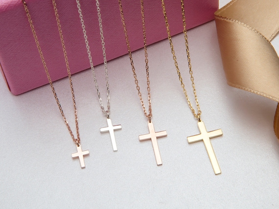 Collana Croce con Zirconi Oro 18 Carati - ArgentOro