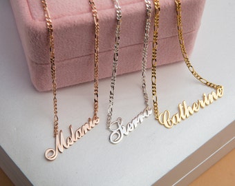 Personalized Name Necklace in 925 Sterling Silver Customized 18k Gold Name Necklaces With Custom Plate Chain 8 Font Style Men Women Jewelry Gifts Personalized Name Necklace in 925 Sterling Silver Customized 18k Gold Name Necklaces With Custom Plate Chain 8 Font Style Men Women Jewelry Gifts