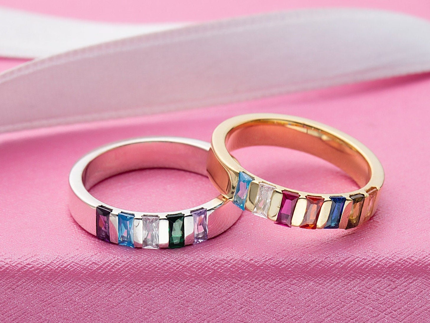 Mother Child Ring Grandmother's Family Ring 5 Birthstones - Silverado ...