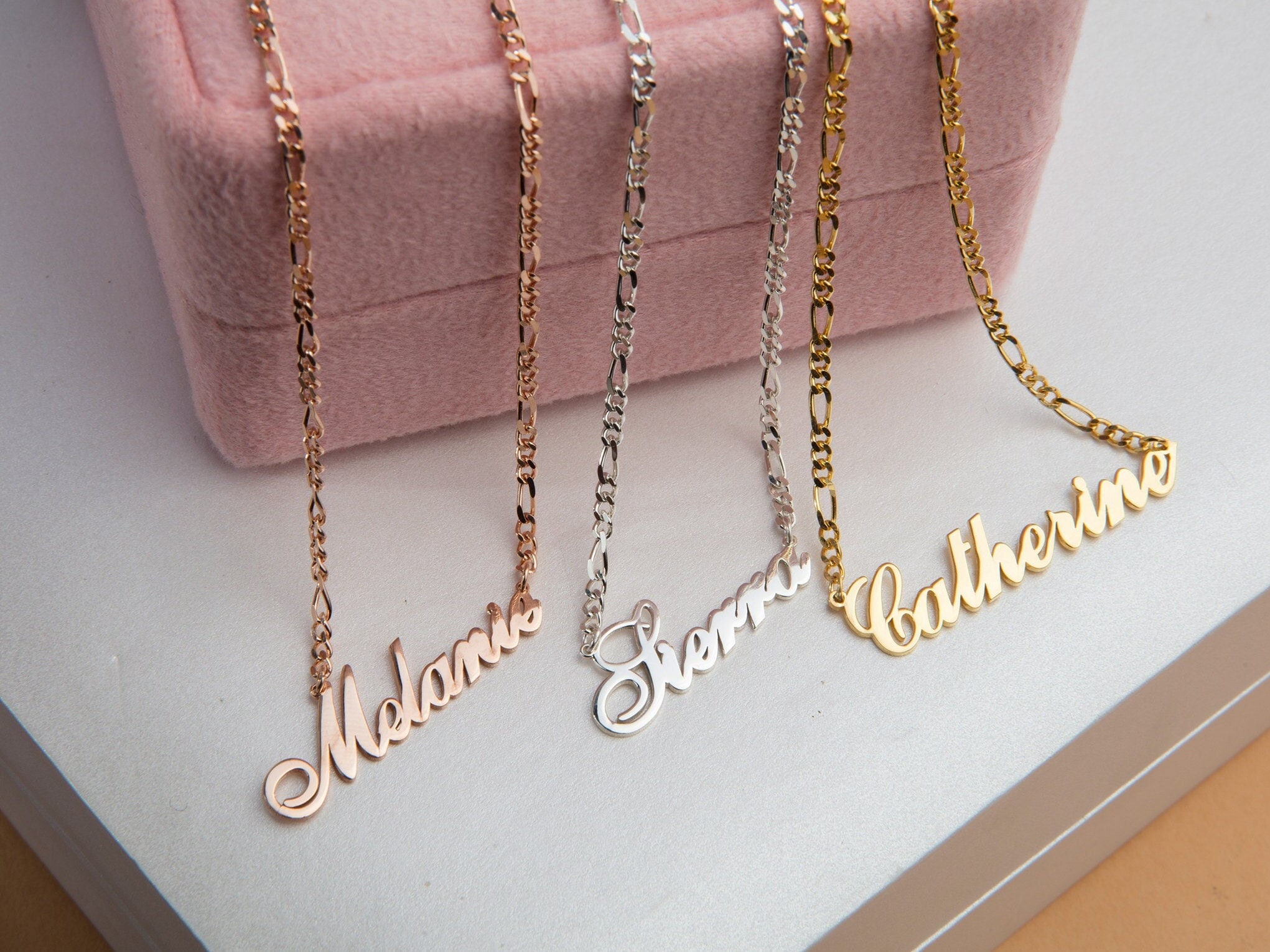 Collar Nombre Personalizado Oro 18 Quilates