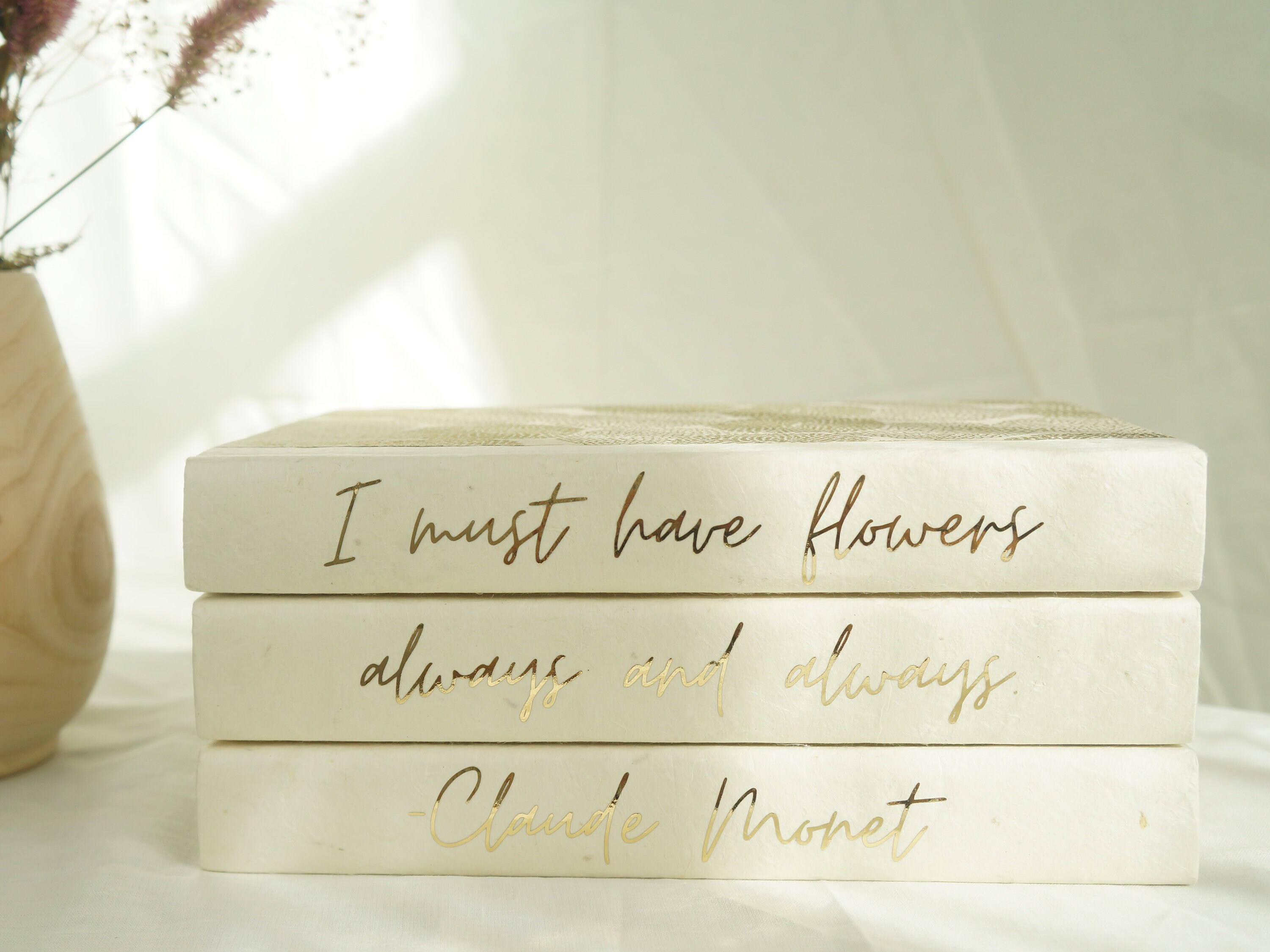 Customable Decorative Quote Book Set Quote Books Book Etsy