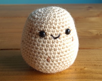 Potato Plushie | Handmade Crochet Potato | Amigurumi Food Plush | Cute Amigurumi Vegetable