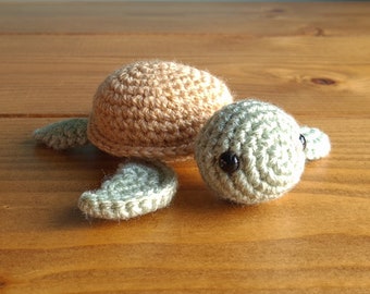 Turtle Plushie | Cute Crochet Turtle | Handmade Amigurumi Turtle | Hand-crocheted Plushie | Kawaii Animal Amigurumi