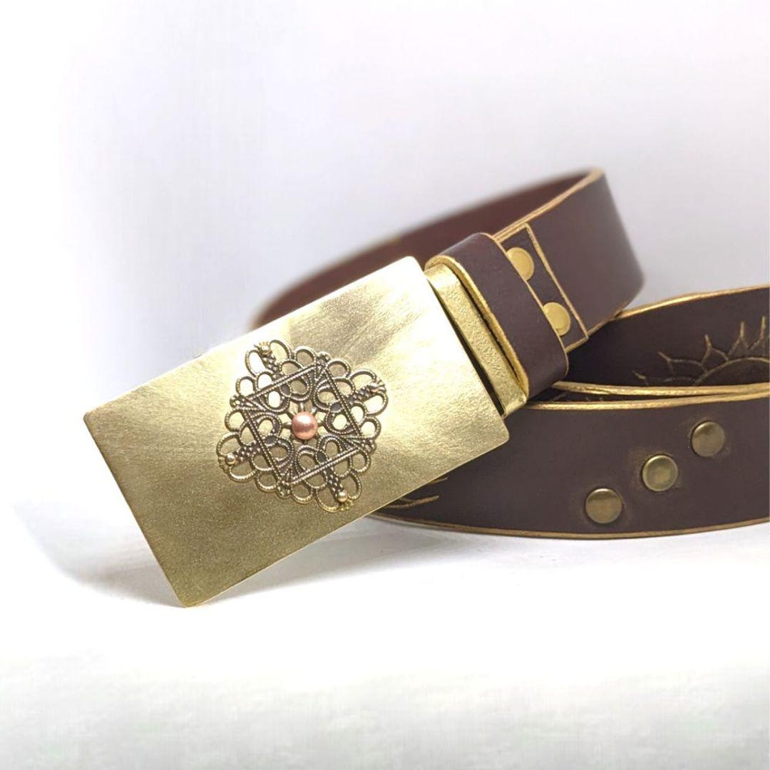 Boucle de ceinture demontable en laiton cadeau unique Etsy France