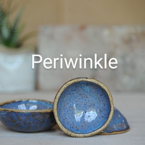 Cute matching set of 3 mini bowls 3 nesting pinch bowls Ceramic bowl set Periwinkle