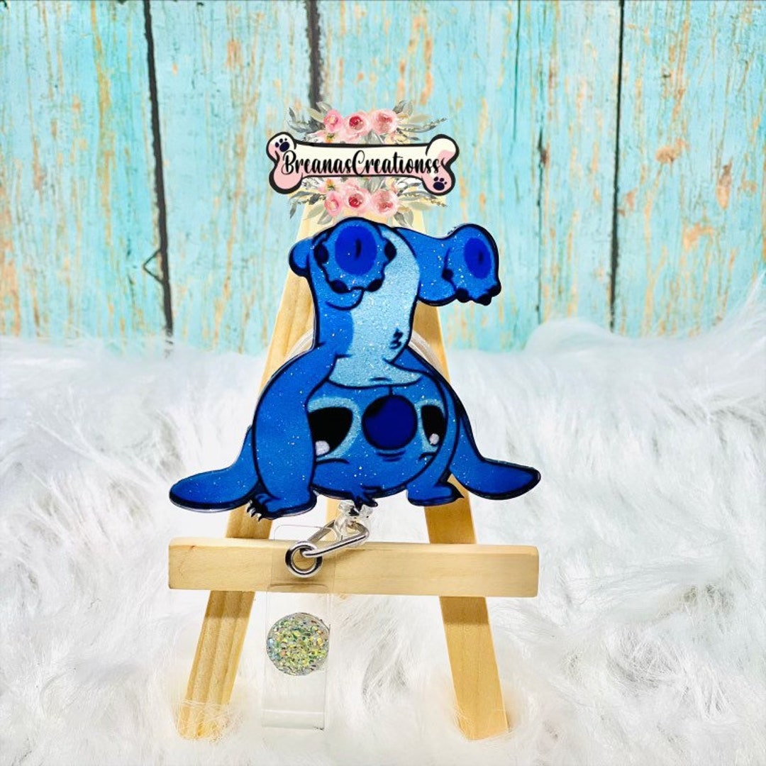 Upside Down Stitch Badge Reel Etsy