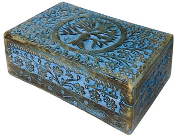gift jewelry presentation box Wooden Hand Carved Box Keep Your Jewelry