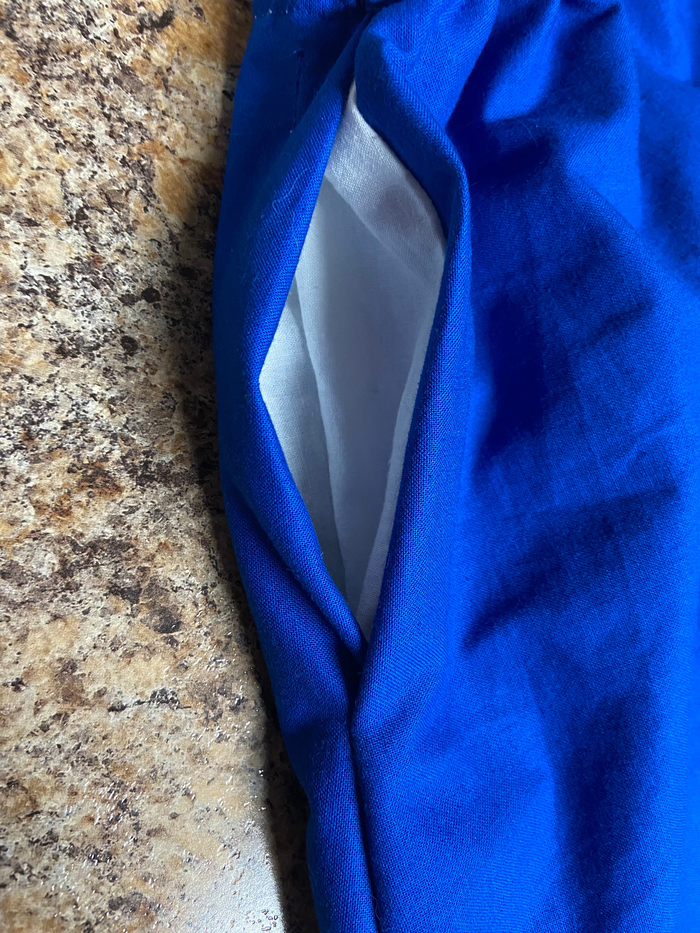 Blue Floral Ribbon Skirt With Pockets and Appliqué Etsy