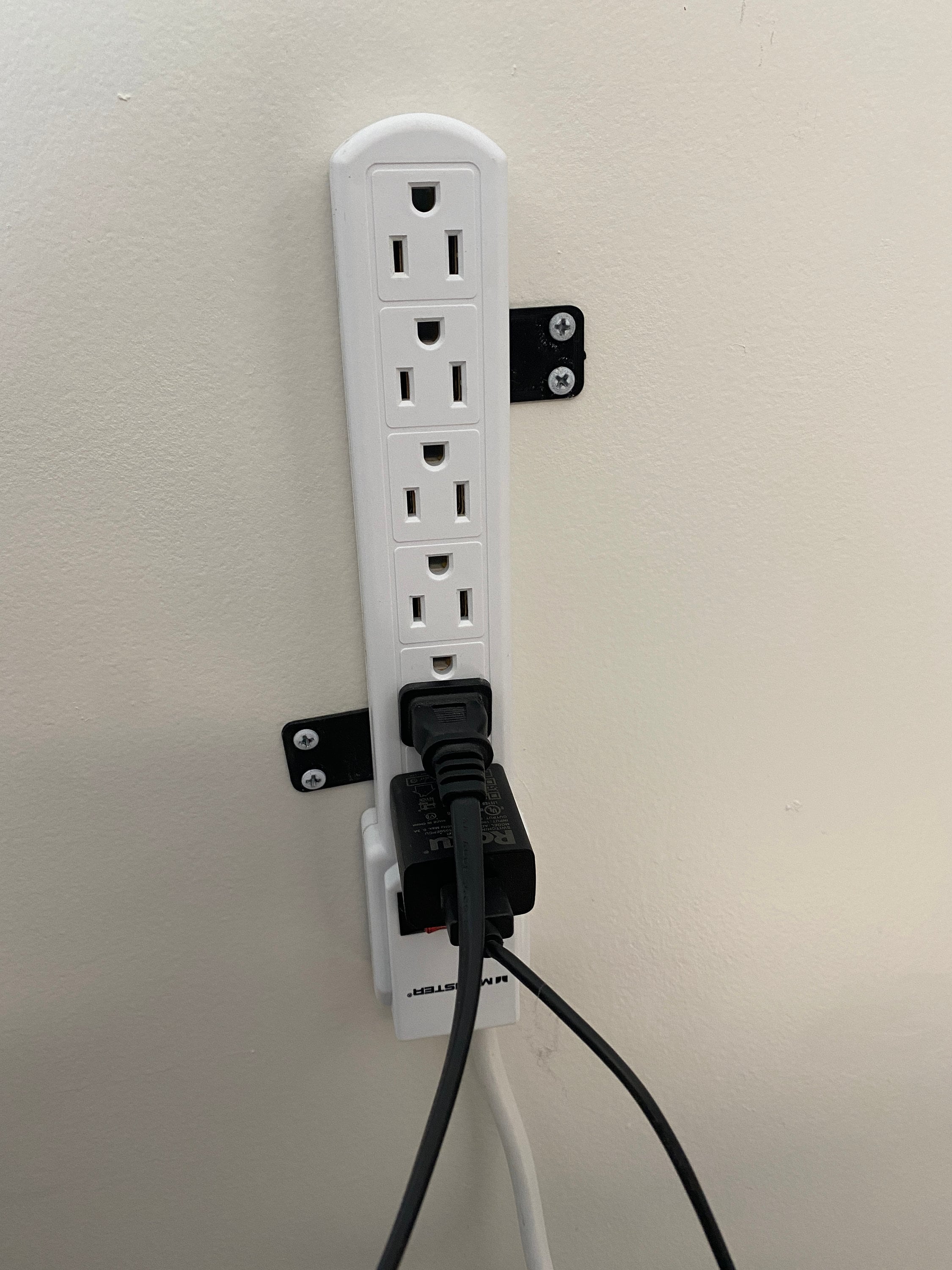 Wall Mount Power Extension Cord Bracket Holder